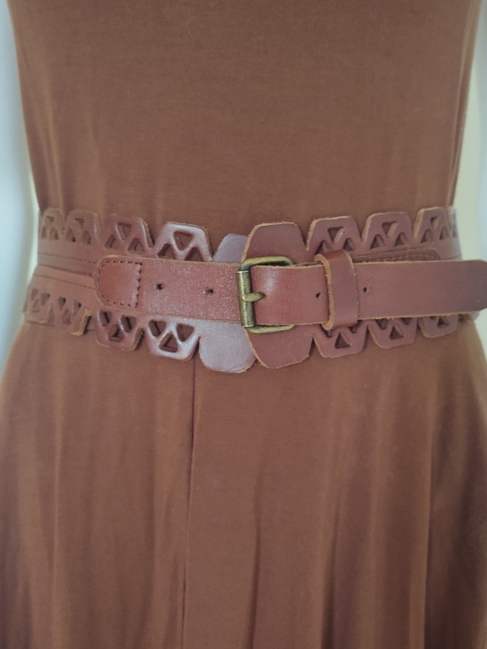 G. Hensler Accessories - VTG G. Hensler Saddle Leather Corset Belt 30 - 33 inches
